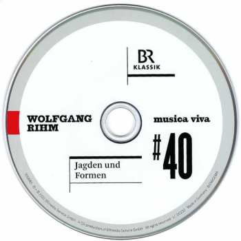 CD Wolfgang Rihm: #40 | Jagden Und Formen