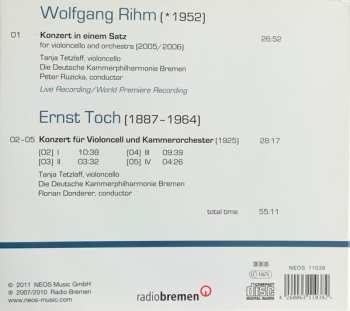 CD Wolfgang Rihm: Cello Concertos
