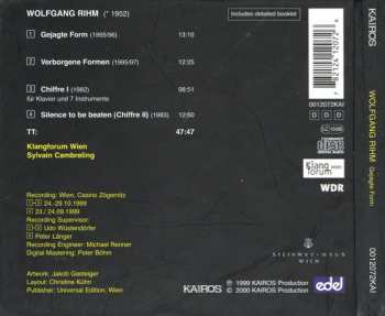 CD Wolfgang Rihm: Gejagte Form / Verborgene Formen / Chiffre I / Silence To Be Beaten
