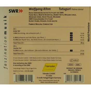 2CD Wolfgang Rihm: Tutuguri