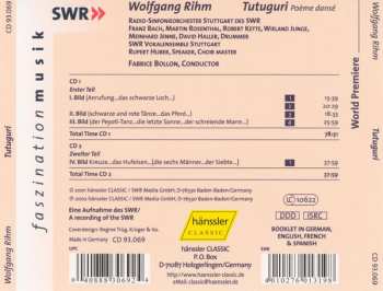2CD Wolfgang Rihm: Tutuguri
