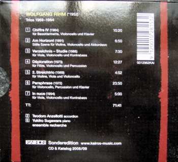 CD Wolfgang Rihm: Trios 1969 - 1994 / CD & Katalog 2008/09