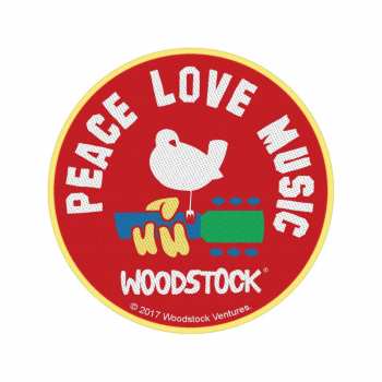 Merch Woodstock: Felvarró Peace Love Music 