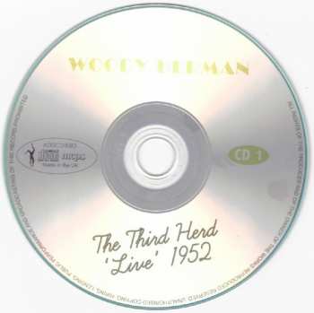 2CD Woody Herman: The Third Herd 'Live' 1952 - Previously Unreleased 'Live' Recordings