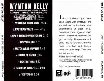 CD Wynton Kelly: Last Trio Session