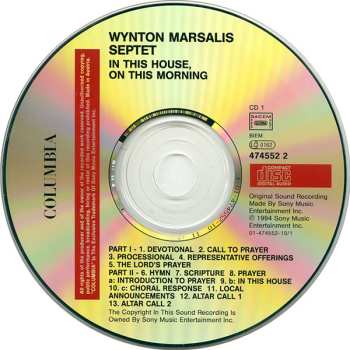 2CD Wynton Marsalis Septet: In This House, On This Morning
