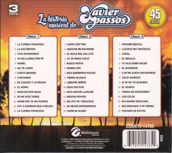 3CD Xavier Passos: La Historia Musical De... Xavier Passos
