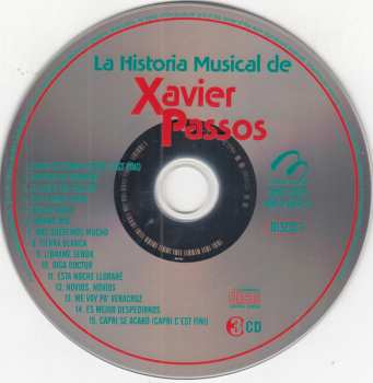 3CD Xavier Passos: La Historia Musical De... Xavier Passos