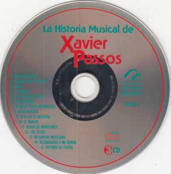 3CD Xavier Passos: La Historia Musical De... Xavier Passos