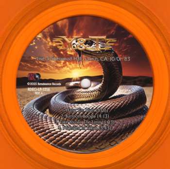 LP Y & T: Live At Sherwood Hall - Salinas, Ca 10/01/1983 CLR