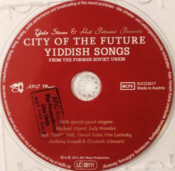 CD Yale Strom: City Of The Future: Yiddish Songs From The Former Soviet Union