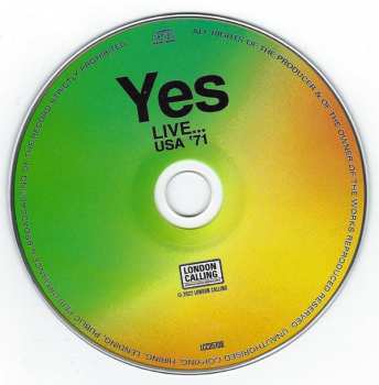 CD Yes: Live... USA '71