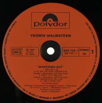 LP Yngwie J. Malmsteen's Rising Force: Marching Out