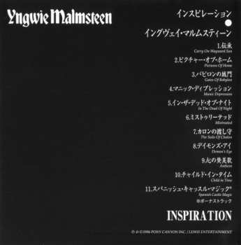 CD Yngwie Malmsteen: Inspiration