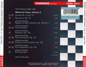 CD York Bowen: Joop Celis Plays York Bowen Volume 2