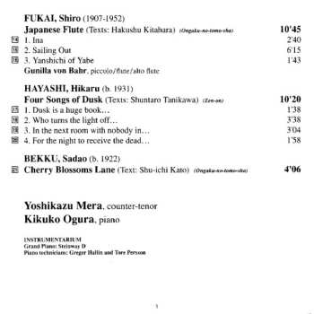 CD Yoshikazu Mera: Nightingale (Japanese Art Songs)