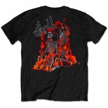 Merch Yungblud: Tričko Weird Flaming Skeletons  S