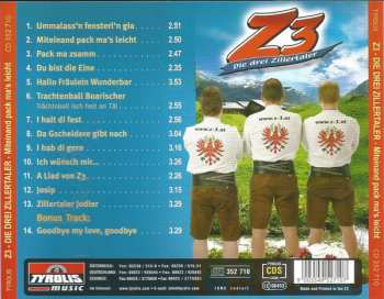 CD Z3 Die Drei Zillertaler: Miteinand Pack Ma's Leicht