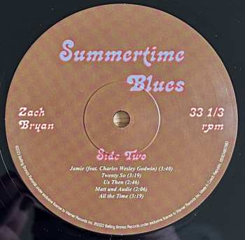 LP Zach Bryan: Summertime Blues