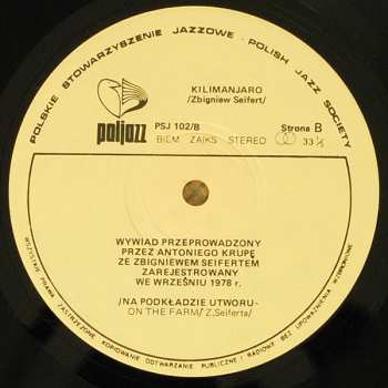 LP Zbigniew Seifert: Kilimanjaro