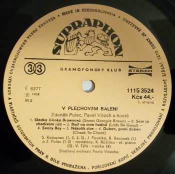 LP Zdeněk Pulec: V Plechovém Balení = Evergreens In Brass