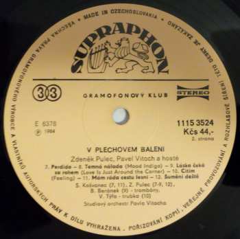 LP Zdeněk Pulec: V Plechovém Balení = Evergreens In Brass