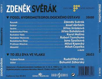 CD Zdeněk Svěrák: Rozhlasové Hry (Posel Hydrometeorologického Ústavu / To Jeli Dva Ve Vlaku)