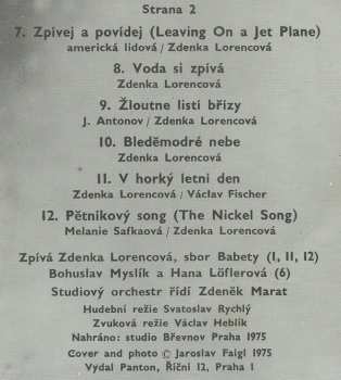 LP Zdenka Lorencová: Tady Jsem