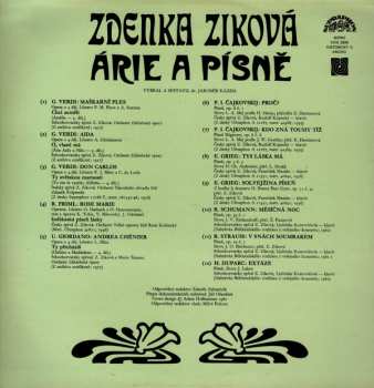 LP Zdenka Ziková: Arie A Pisne
