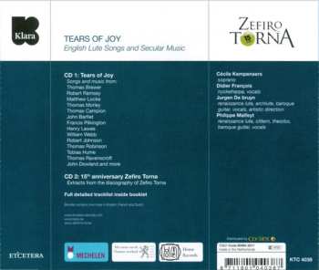 2CD Zefiro Torna: Tears Of Joy (English Lute Songs And Secular Music)