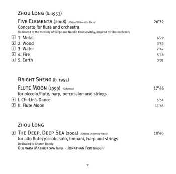 CD Zhou Long: Across The Sea (Chinese-American Flute Concertos)
