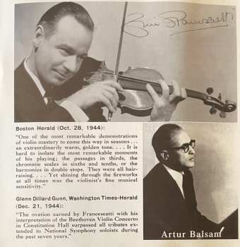 CD Ludwig van Beethoven: Volume 2: Violin Concertos Live Broadcasts 1946 / Tzigane 1947