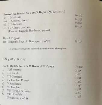4CD/Dobozkészlet Ludwig van Beethoven: Violin Concertos And A Treasury Of Chamber Works All Previoulsy Unissued