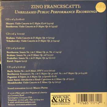 4CD/Dobozkészlet Ludwig van Beethoven: Violin Concertos And A Treasury Of Chamber Works All Previoulsy Unissued