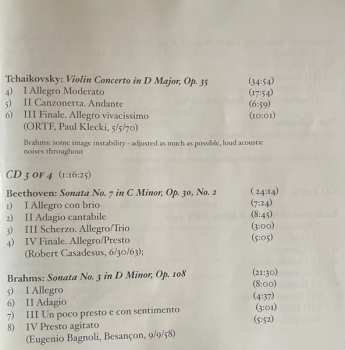 4CD/Dobozkészlet Ludwig van Beethoven: Violin Concertos And A Treasury Of Chamber Works All Previoulsy Unissued