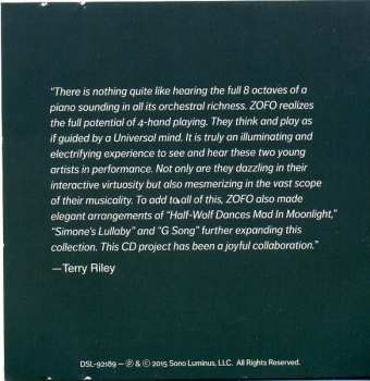 CD/Blu-ray Terry Riley: ZOFO Plays Terry Riley