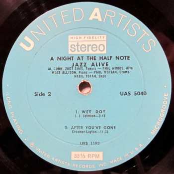 CD Zoot Sims: Jazz Alive: A Night At The Half Note