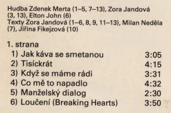 LP Zora Jandová: Tisíckrát