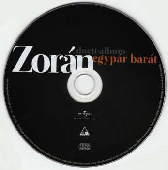 CD Zorán Sztevanovity: Egypár Barát