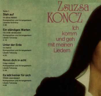 LP Zsuzsa Koncz: Ich Komm Und Geh Mit Meinen Liedern