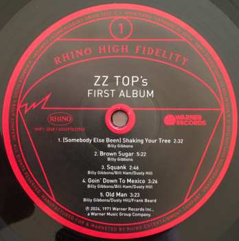 LP ZZ Top: ZZ Top’s First Album LTD