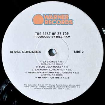 LP ZZ Top: The Best Of ZZ Top